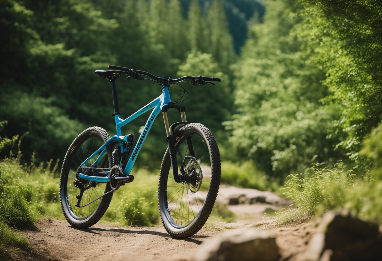 Aqua bike in forest