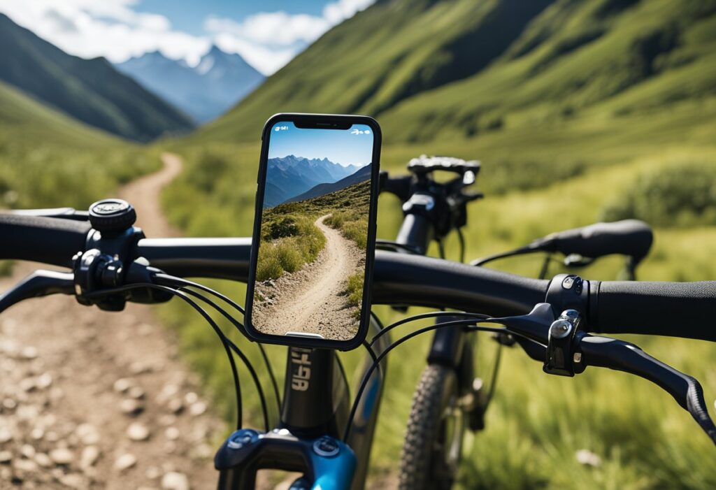 Mountain bike phone holder
