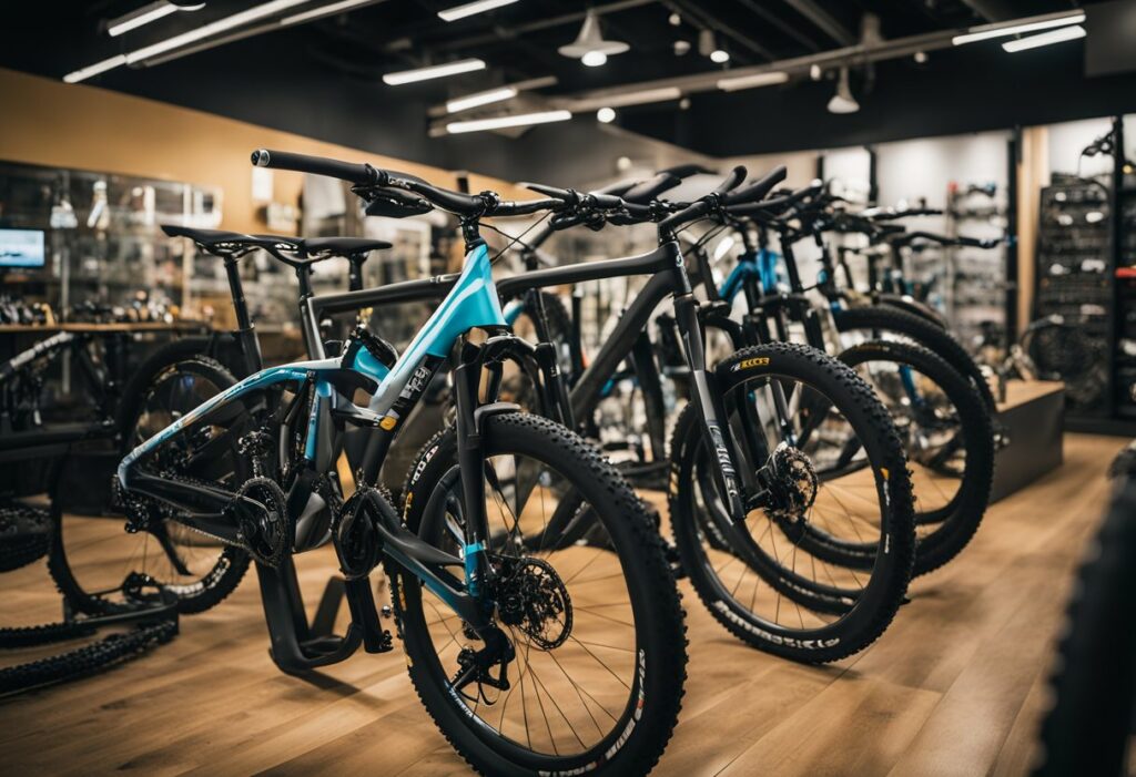 Bikes for sale at store